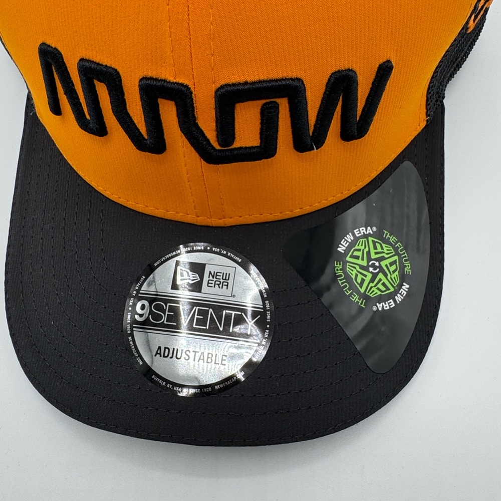 NWT 2025 Arrow McLaren New Era Black and Orange Cap - Picture 4 of 7